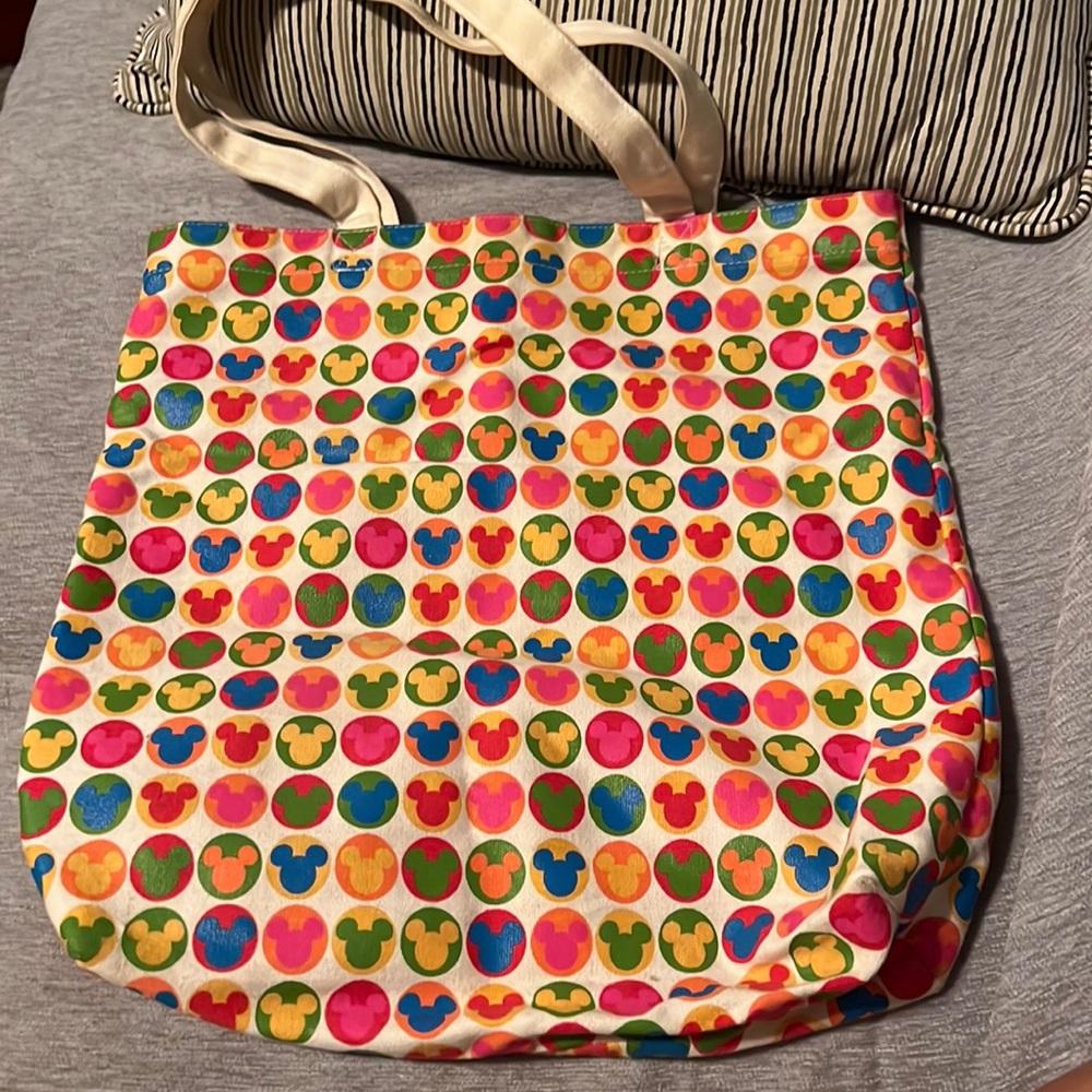 Disney World Colorful Mickey Tote Bag